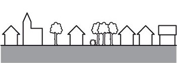 Area with frequent vegetation or buildings or isolated obstacles at intervals of not more than 20 obstacle heights (such as villages, suburban area, permanent forest).