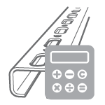 Calculation tool for mounting material